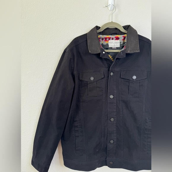 Cody James Men’s Ozark Memphis Washed Rancher Jacket Black Sz XL Western Fleece - Picture 4 of 9